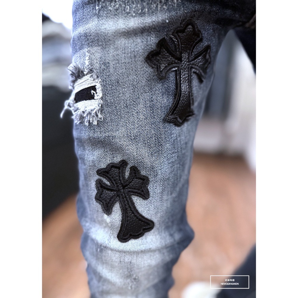 『新品上市』重磅十字多格印補丁小直筒(NOF23105102)-細節圖5