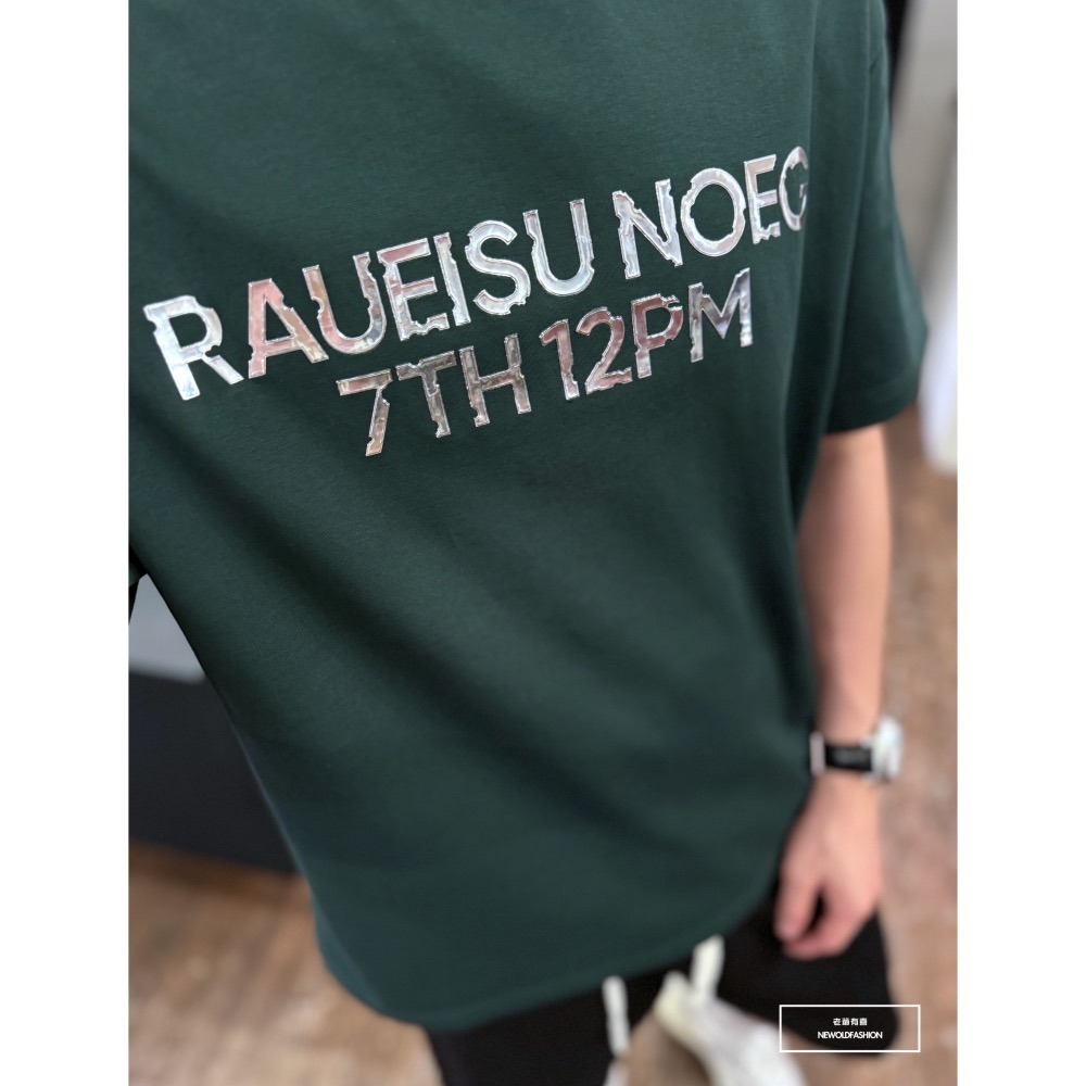『新品上市』重磅R反光銀字短T(NOF2404N8019)-綠-細節圖5
