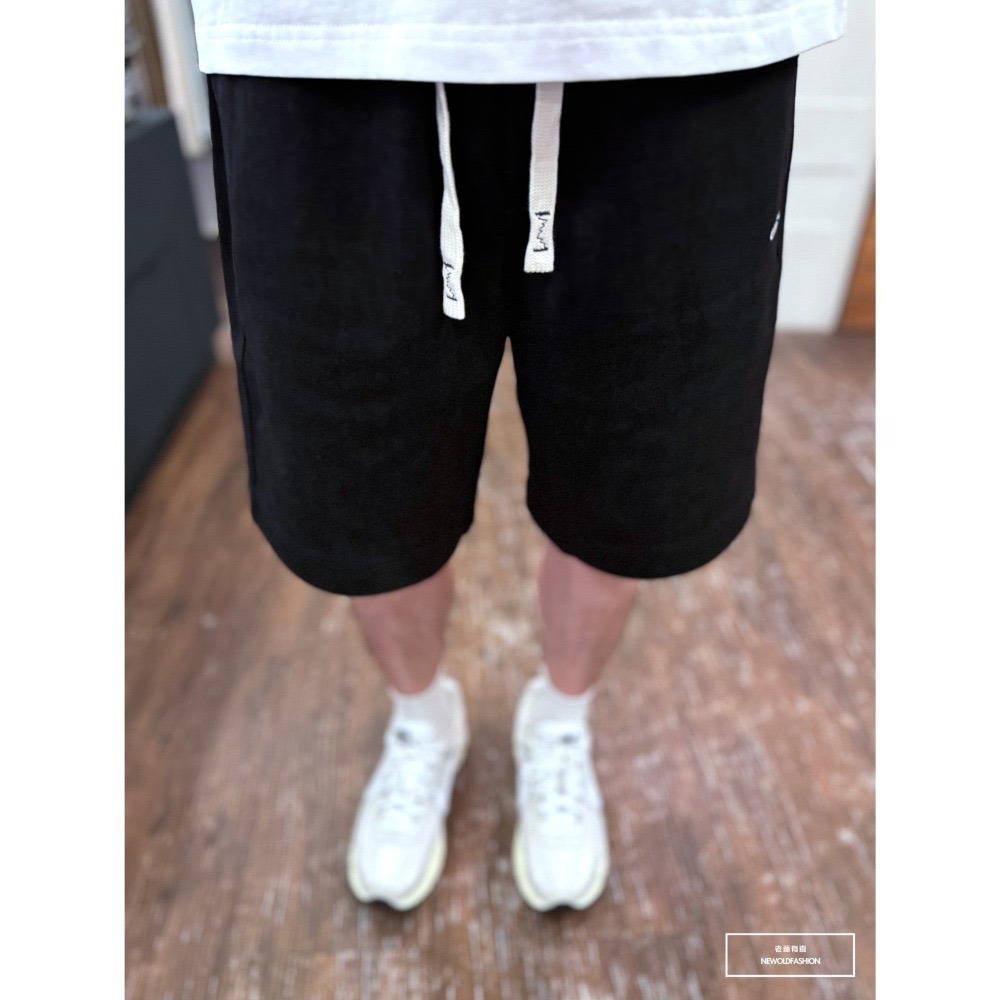 『新品上市』重磅Choii刺繡水洗棉質短褲(NOF2404N6015)-黑-細節圖3