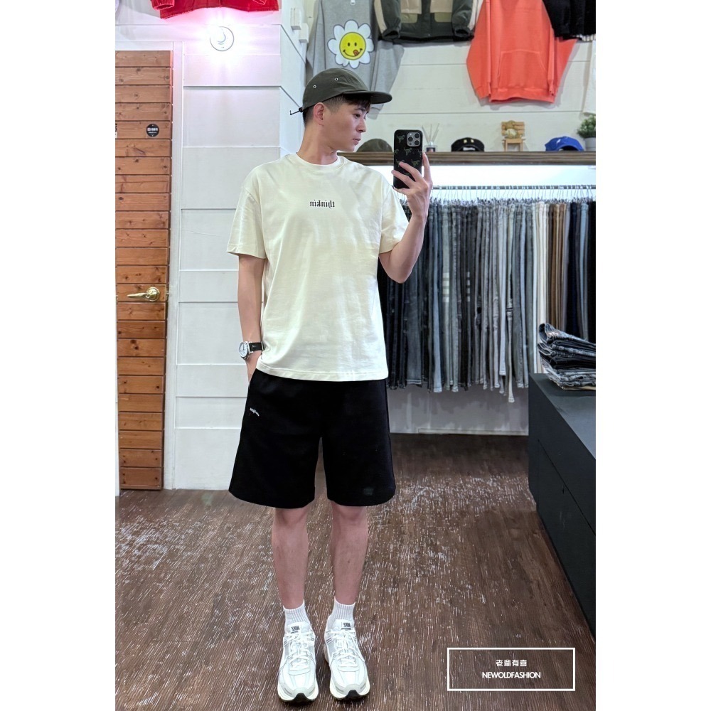 『新品上市』重磅Choii刺繡水洗棉質短褲(NOF2404N6015)-黑-細節圖4