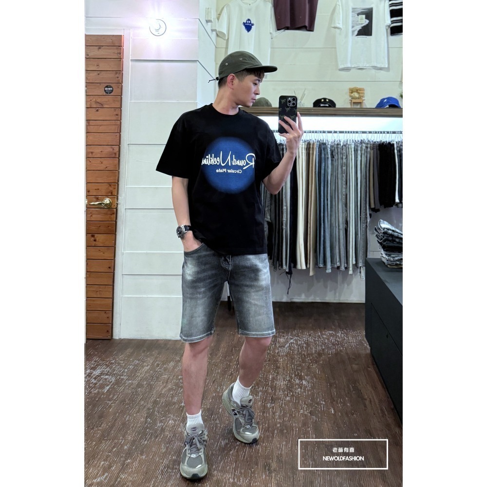 『新品上市』重磅RN暈染短T(NOF2404N8029)-黑-細節圖2