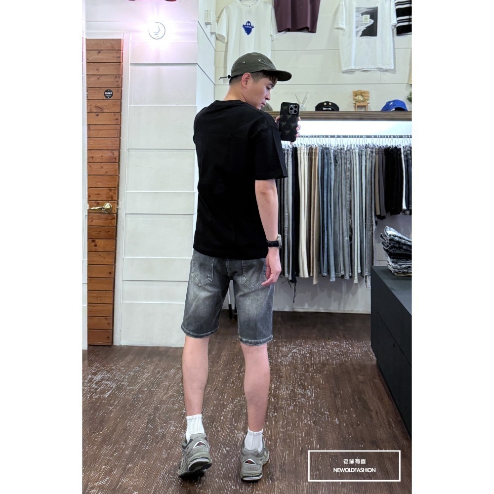 『新品上市』重磅RN暈染短T(NOF2404N8029)-黑-細節圖4