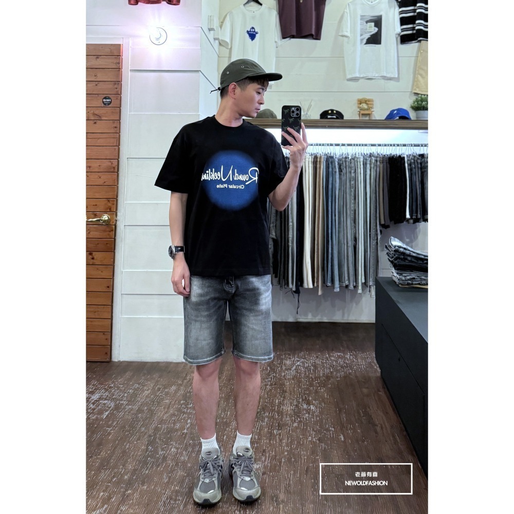 『新品上市』重磅RN暈染短T(NOF2404N8029)-黑-細節圖7