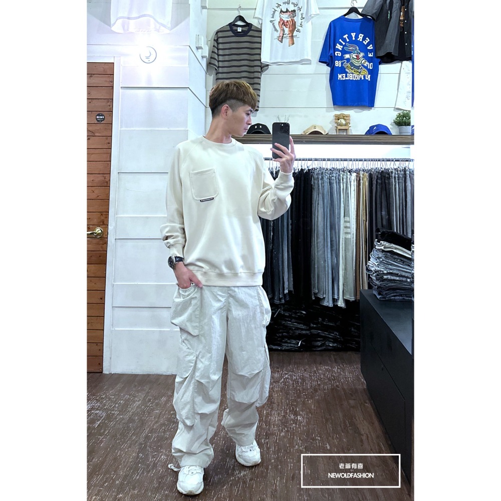 『新品上市』重磅BBS造型口袋針織大學T-米(NOF2310C65009)-細節圖4