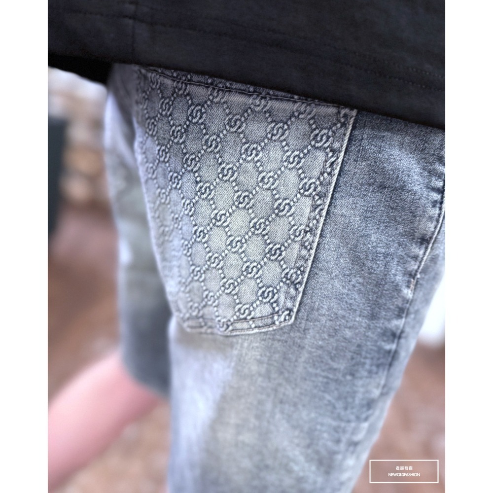 『新品上市』重磅立體雙o口袋牛仔短褲(NOF2405352)-細節圖6