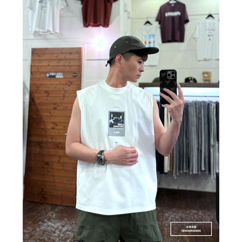 『新品上市』重磅Moseln太空人棉質背心(NOF2405S8002)-白-細節圖4