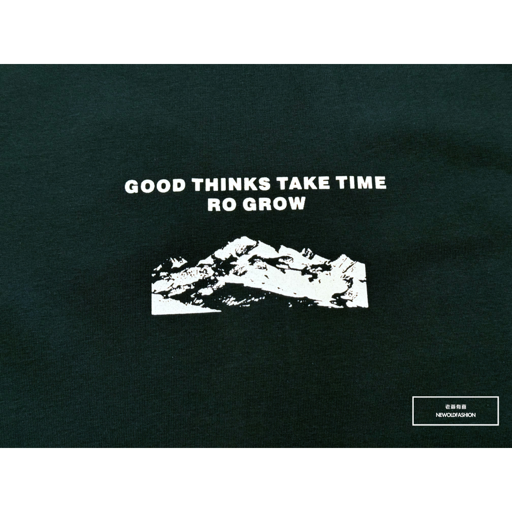 『新品上市』重磅山脈標語棉質背心(NOF2405S8008)-綠-細節圖7