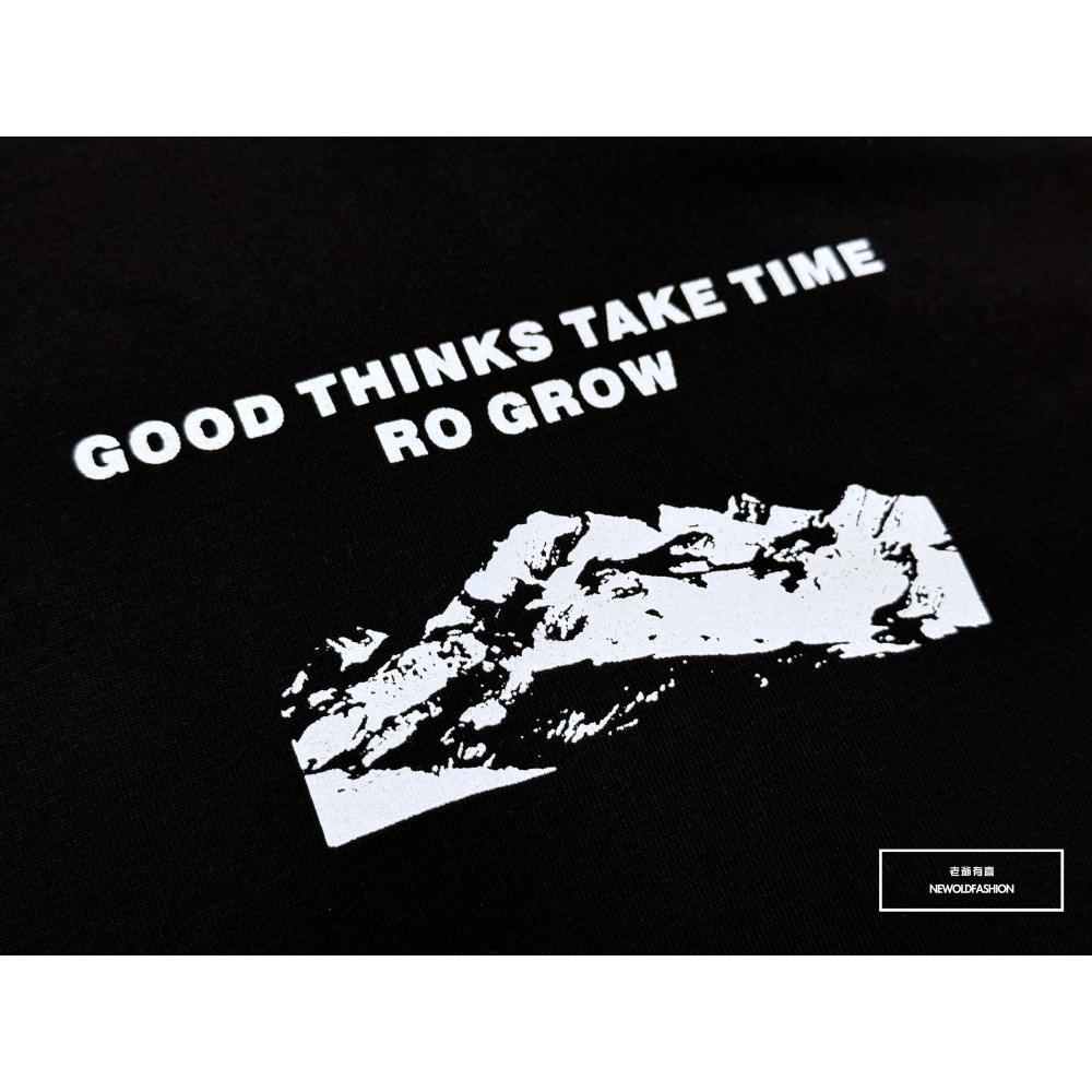 『新品上市』重磅山脈標語棉質背心(NOF2405S8008)-黑-細節圖6