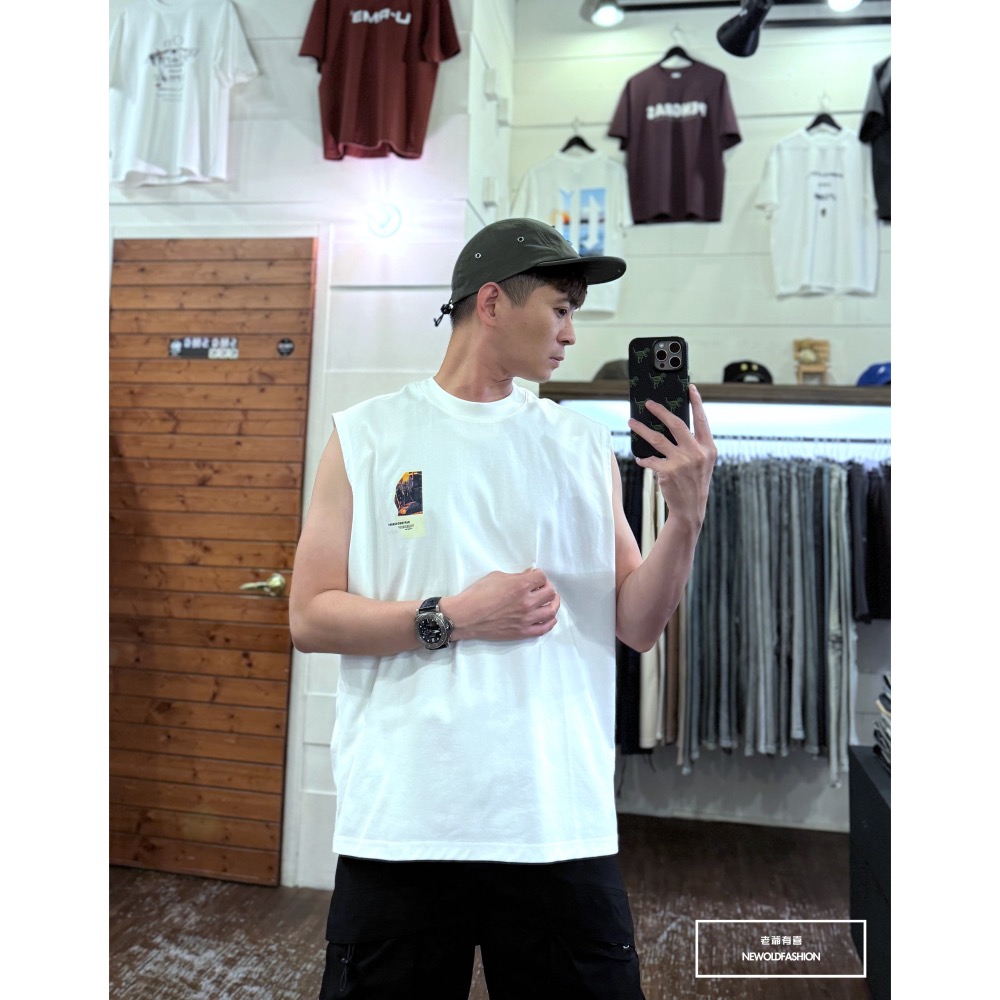 『新品上市』重磅汽車便利貼棉質背心(NOF2405S8009)-白-細節圖2