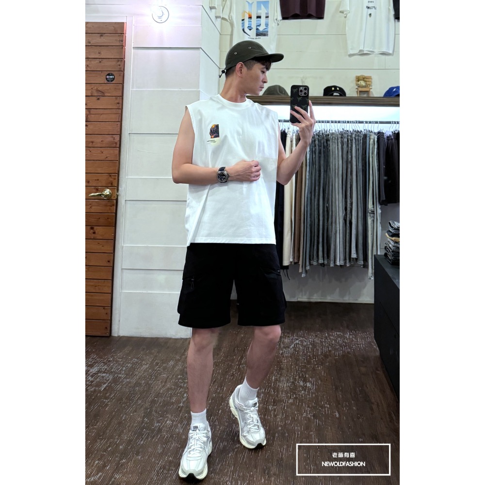 『新品上市』重磅汽車便利貼棉質背心(NOF2405S8009)-白-細節圖7