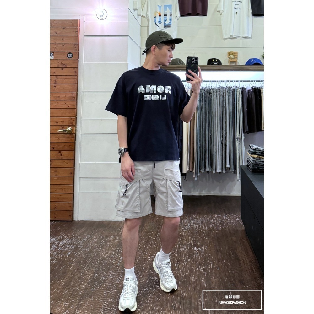 『新品上市』重磅ROMA積木英字短T(NOF2405S6010)-深藍-細節圖4