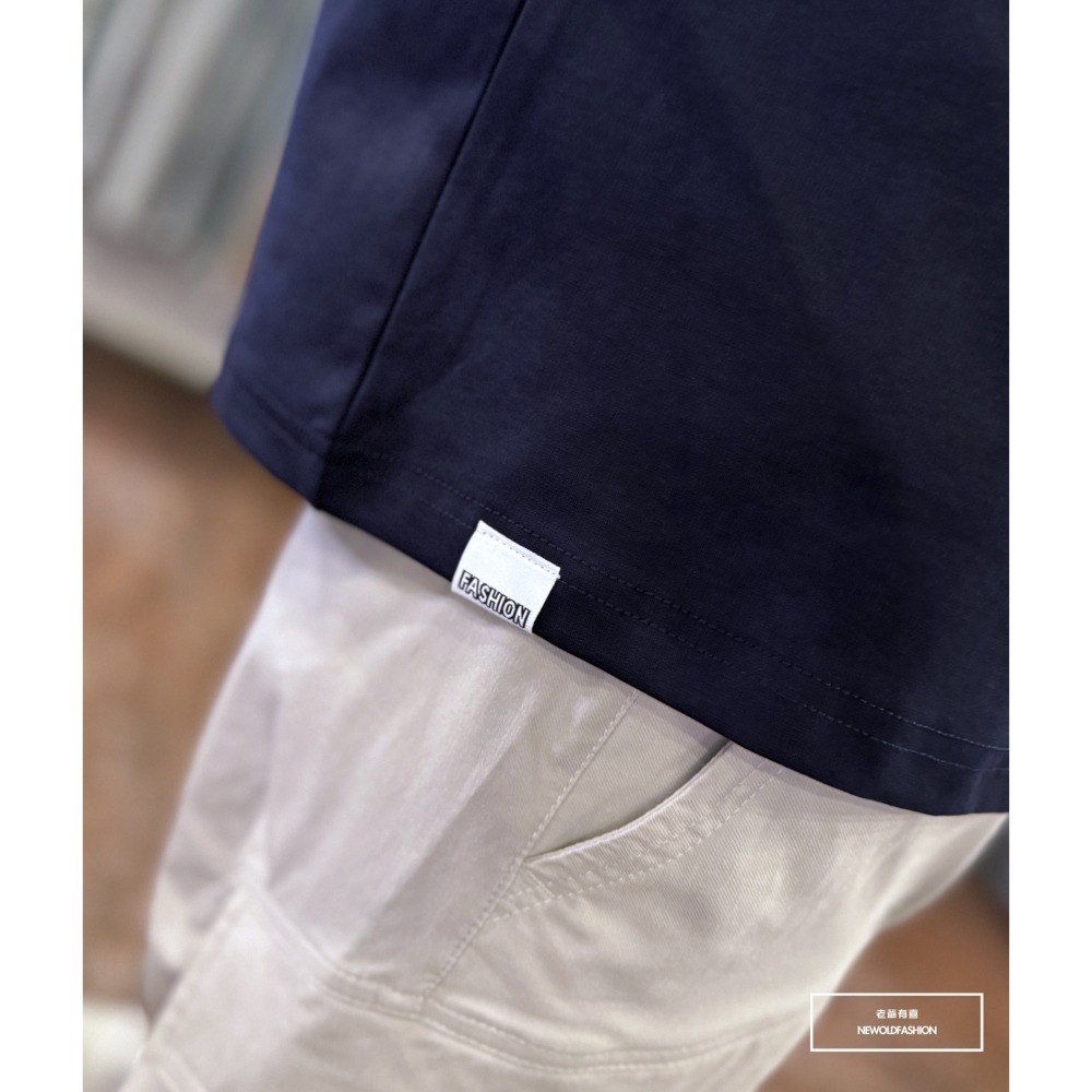 『新品上市』重磅ROMA積木英字短T(NOF2405S6010)-深藍-細節圖5
