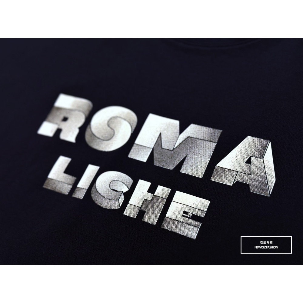 『新品上市』重磅ROMA積木英字短T(NOF2405S6010)-深藍-細節圖7