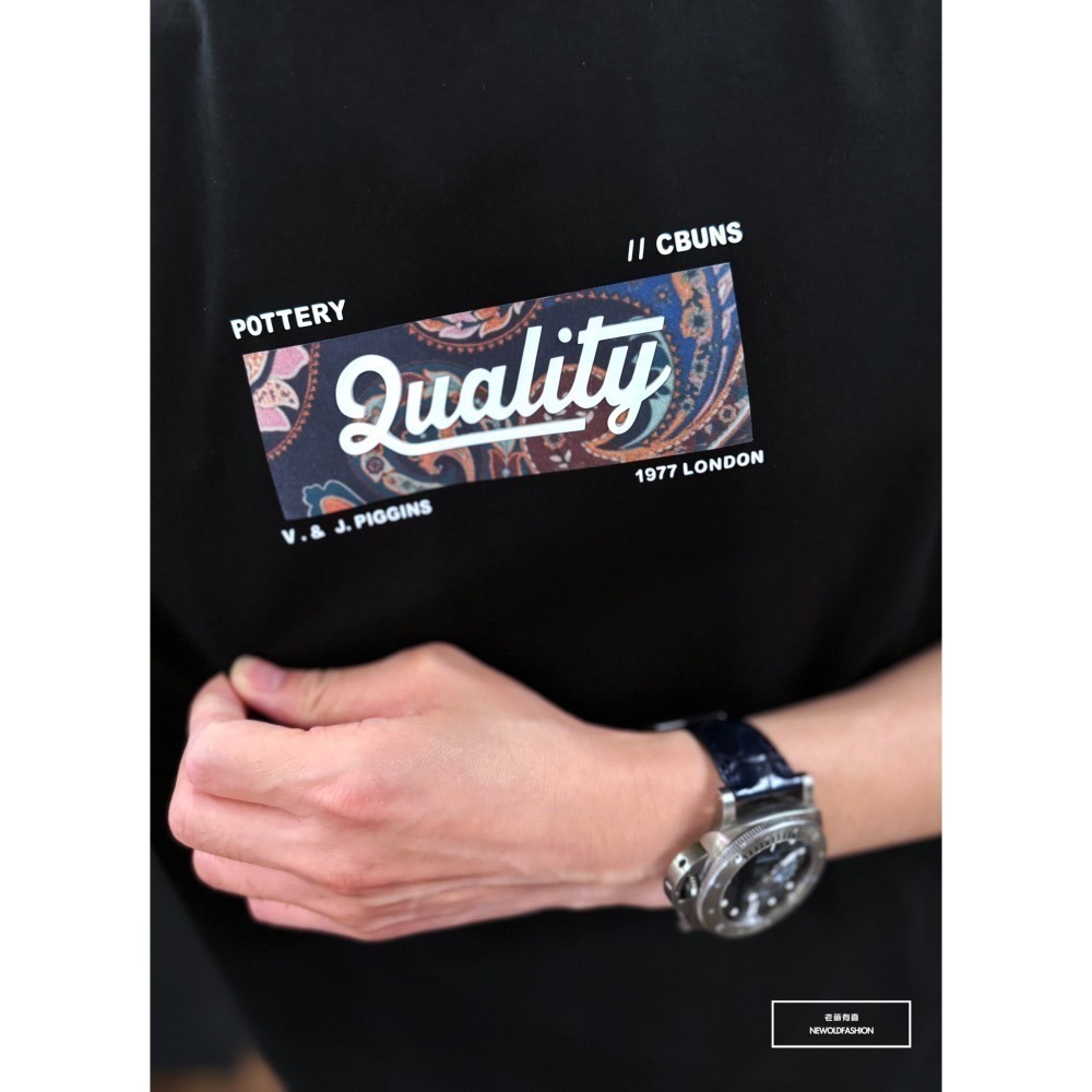 『新品上市』重磅luality萬花筒短T(NOF2405S5008)-黑-細節圖7