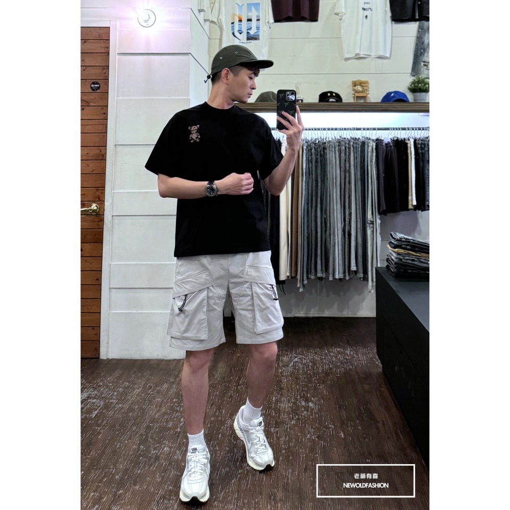 『新品上市』重磅RS變形蟲小熊短T(NOF2405S5011)-黑-細節圖4