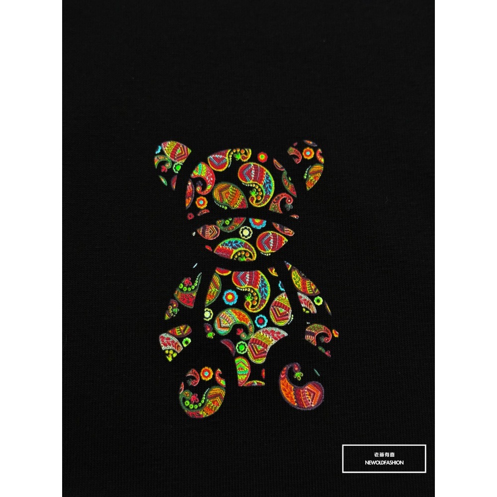 『新品上市』重磅RS變形蟲小熊短T(NOF2405S5011)-黑-細節圖5