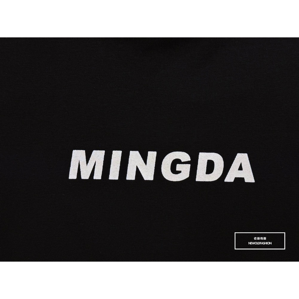 『新品上市』重磅Mingda望山人短T(NOF2405S6014)-黑-細節圖6