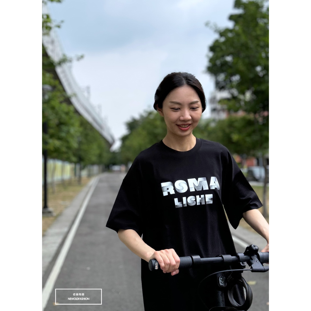 『新品上市』重磅ROMA積木英字短T(NOF2405S6010)-黑-細節圖4