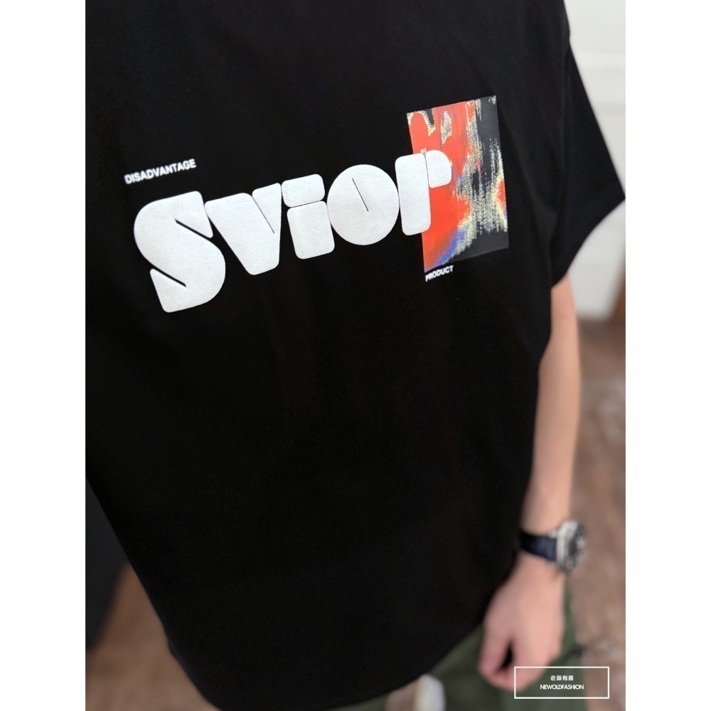 『新品上市』重磅SVIOR油畫短T(NOF2405S6013)-黑-細節圖4