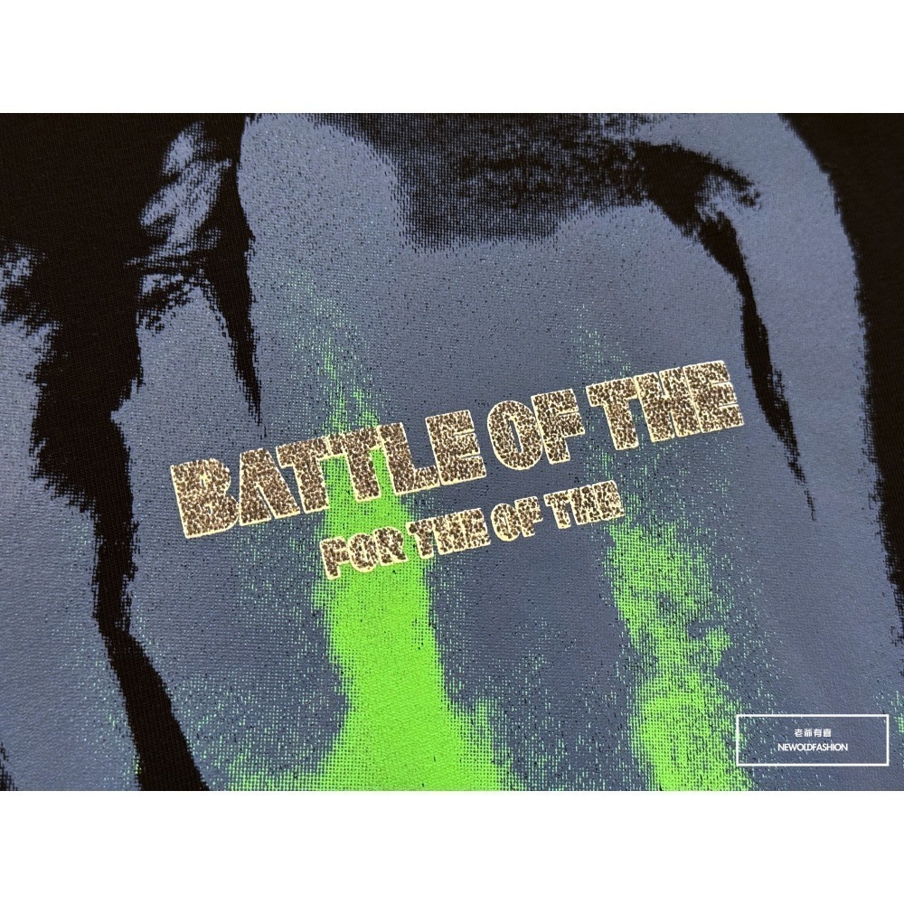 『新品上市』重磅Battle塗鴉暈染短T(NOF2405S6016)-黑-細節圖6