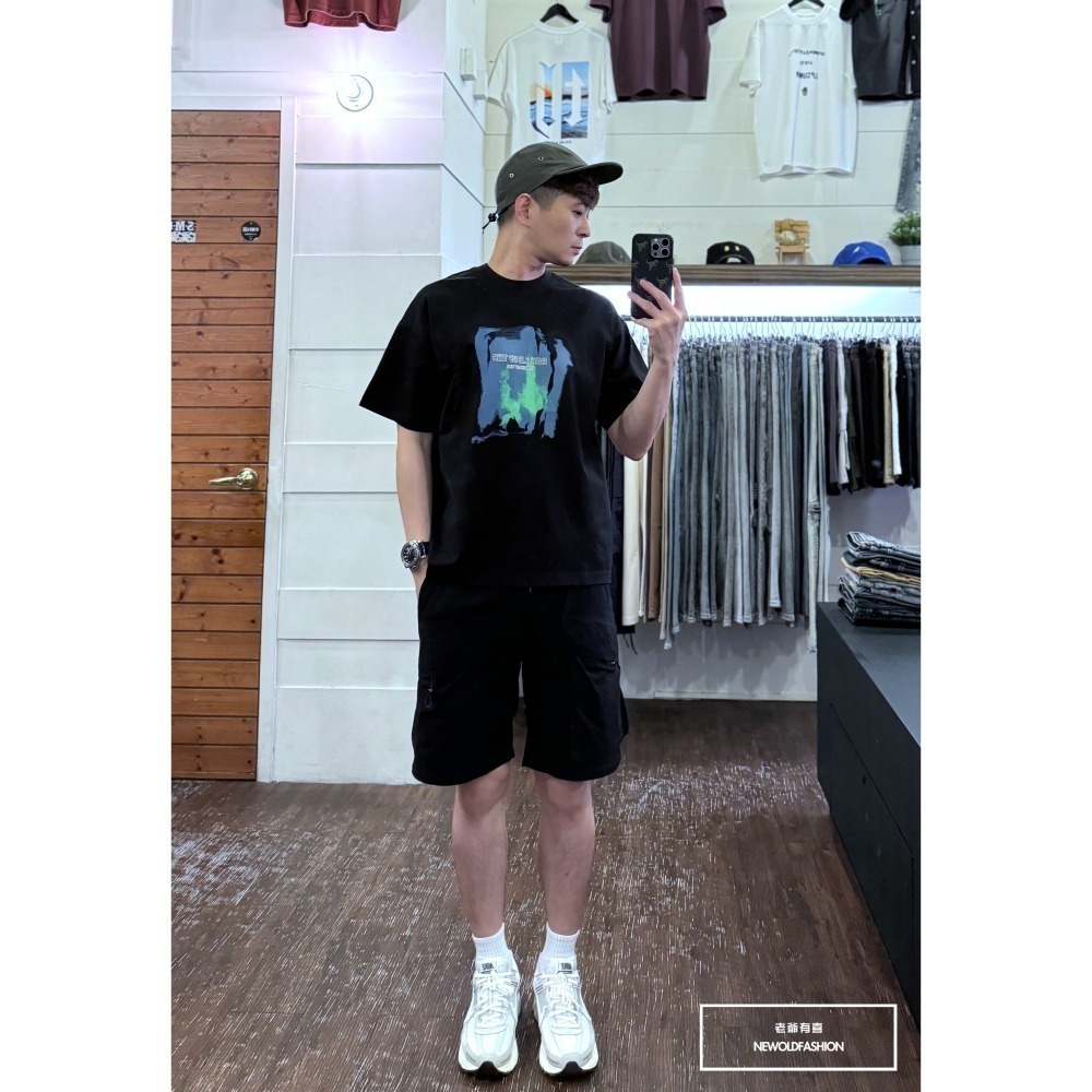 『新品上市』重磅Battle塗鴉暈染短T(NOF2405S6016)-黑-細節圖7
