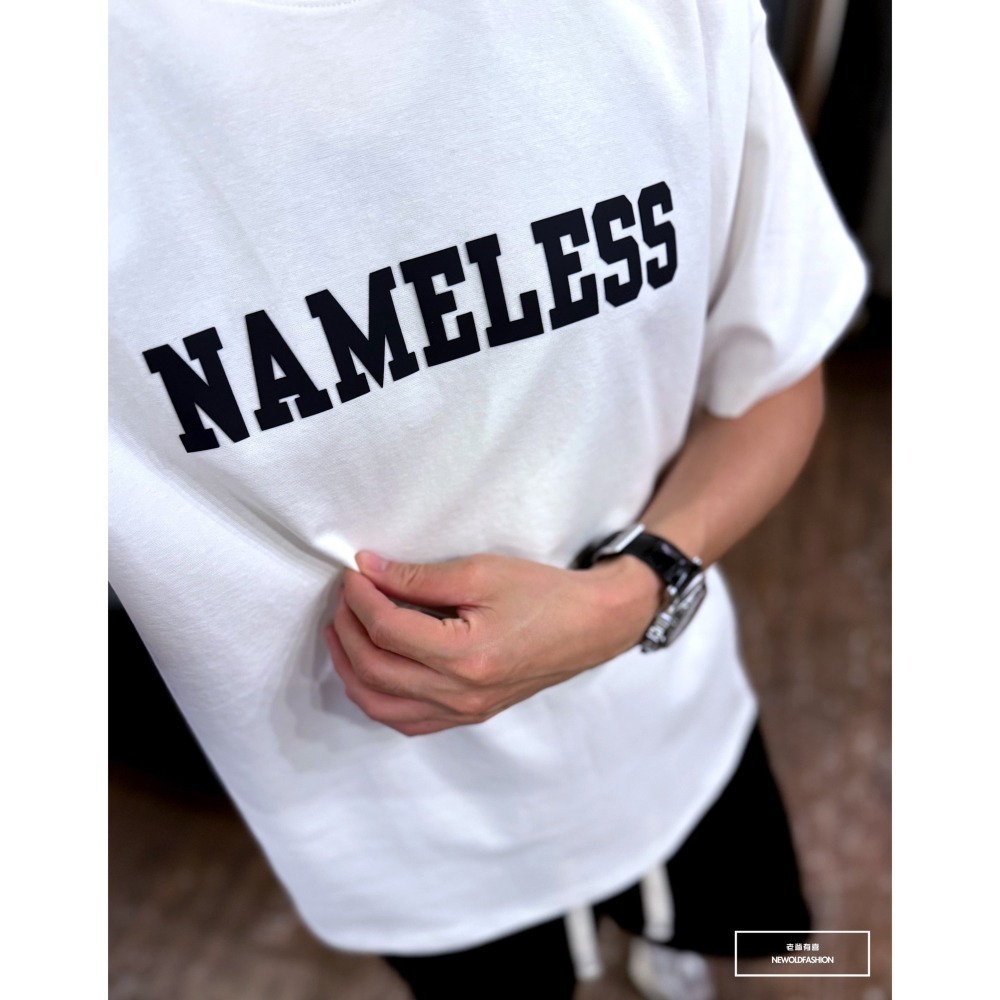 『新品上市』重磅N跳色英字短T(NOF2405S6007)-白-細節圖3