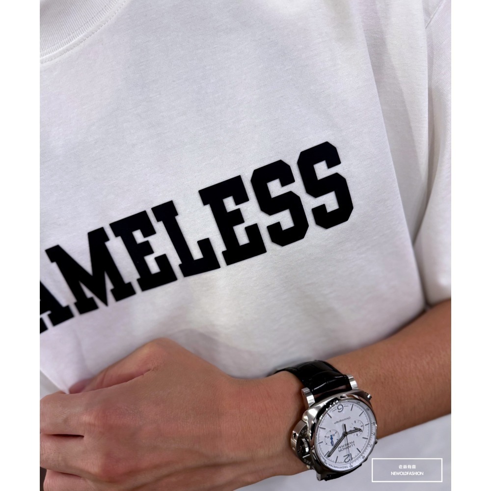 『新品上市』重磅N跳色英字短T(NOF2405S6007)-白-細節圖7