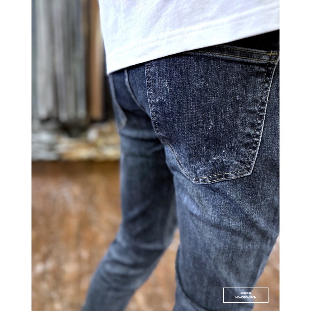 『新品上市』重磅刷痕貓抓素面小直筒(NOF24063626)-細節圖4