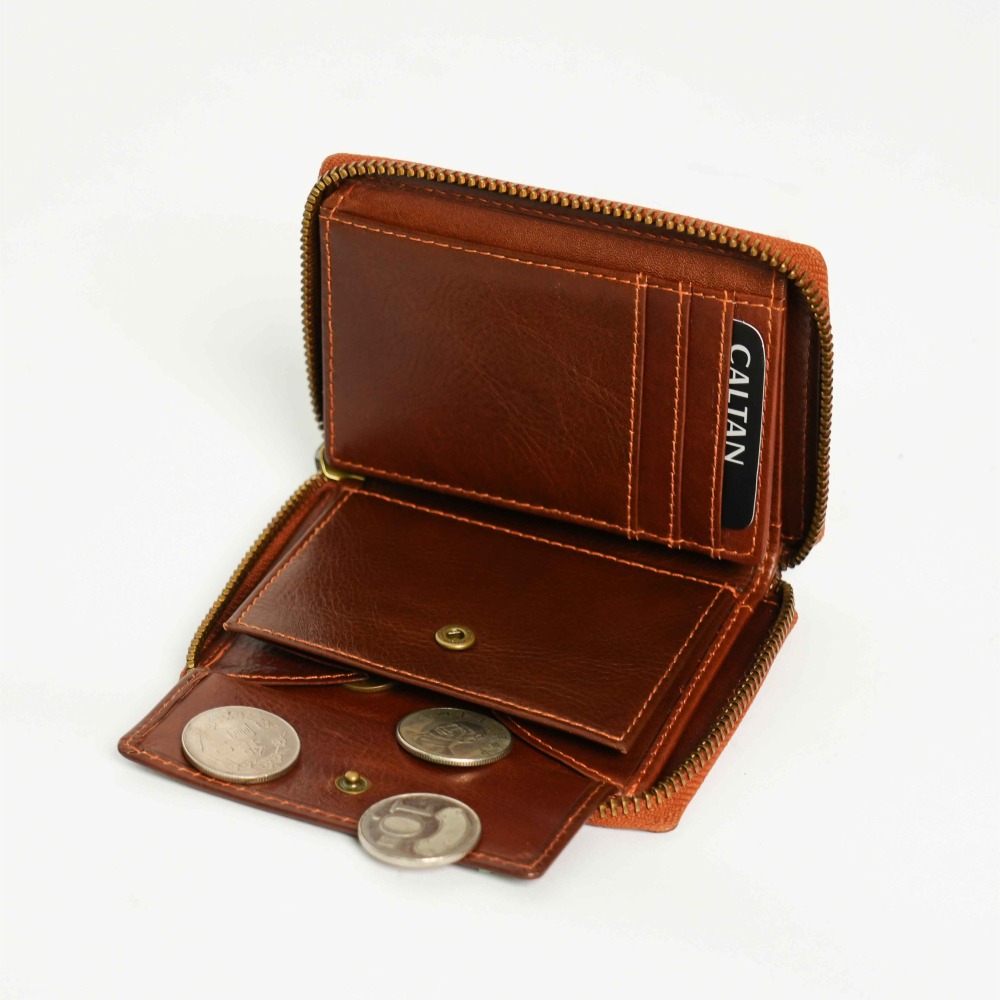 『新品上市』老爺有喜 菱紋縫線包覆式真皮短夾(071314cd)-細節圖3