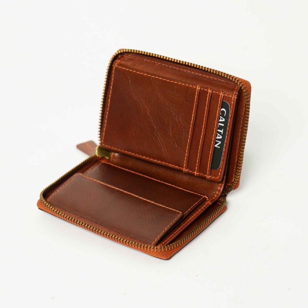 『新品上市』老爺有喜 菱紋縫線包覆式真皮短夾(071314cd)-細節圖7