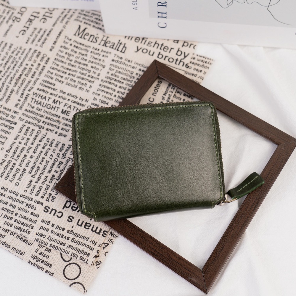 『新品上市』老爺有喜 菱紋縫線包覆式真皮短夾(071314cd)-細節圖8