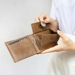 『新品上市』老爺有喜 真皮製作經典版三折男用短夾(072698lt)-細節圖5