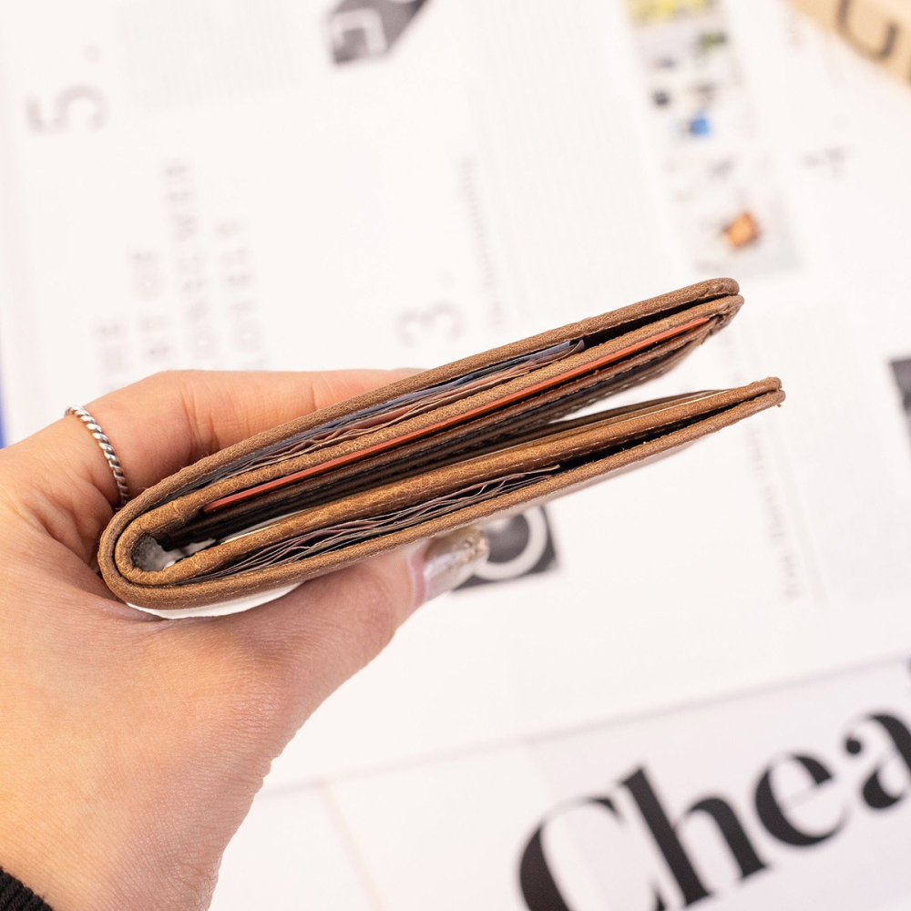 『新品上市』老爺有喜 真皮三頁式零錢包短夾(075125lt)-細節圖6