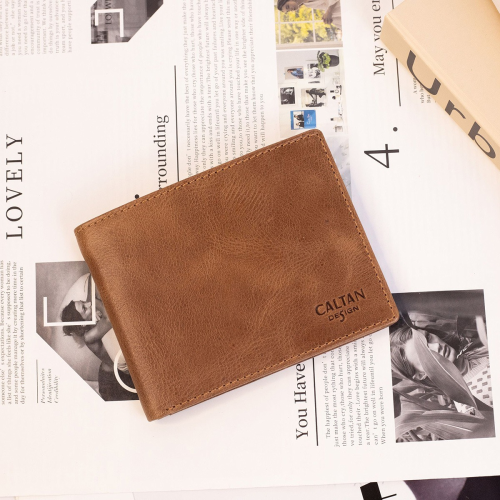 『新品上市』老爺有喜 真皮三頁式零錢包短夾(075125lt)-細節圖7