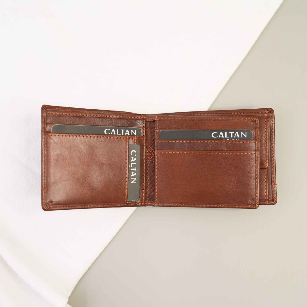 『新品上市』老爺有喜 真皮三頁式零錢包短夾(075137cd)-細節圖3