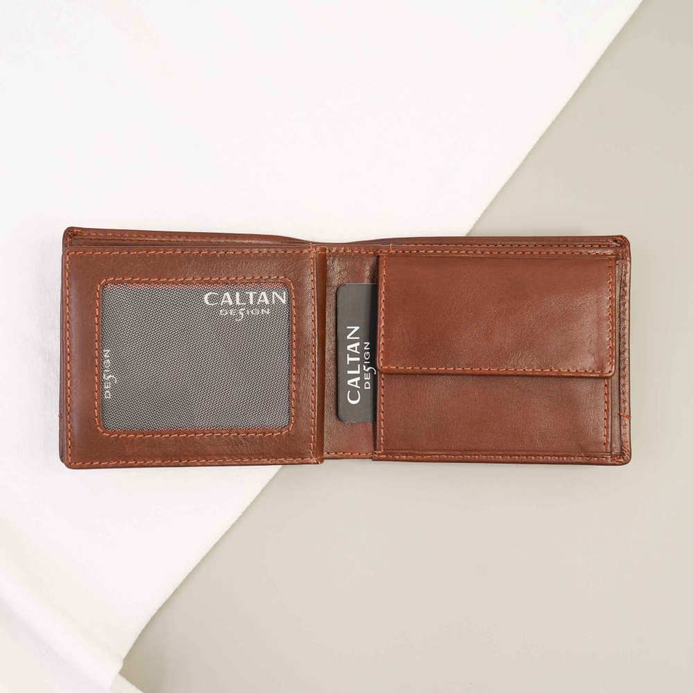 『新品上市』老爺有喜 真皮三頁式零錢包短夾(075137cd)-細節圖4