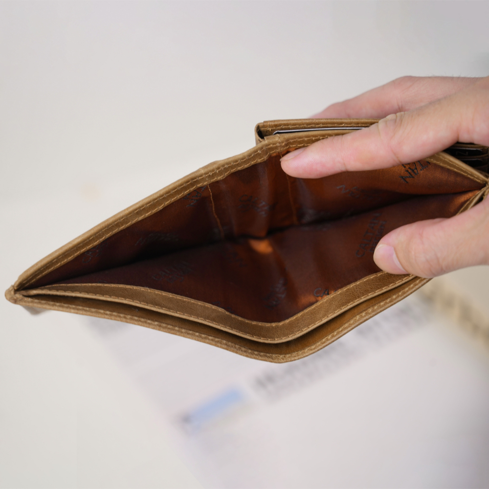 『新品上市』老爺有喜 真皮三頁式零錢包短夾(075137lt)-細節圖2