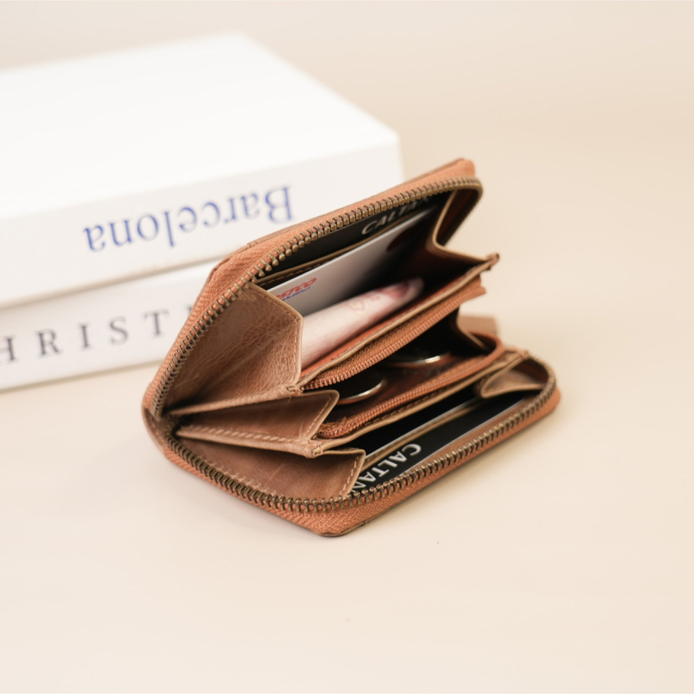 『新品上市』老爺有喜 真皮大容量全包式拉鍊中短夾(075165lt)-細節圖3