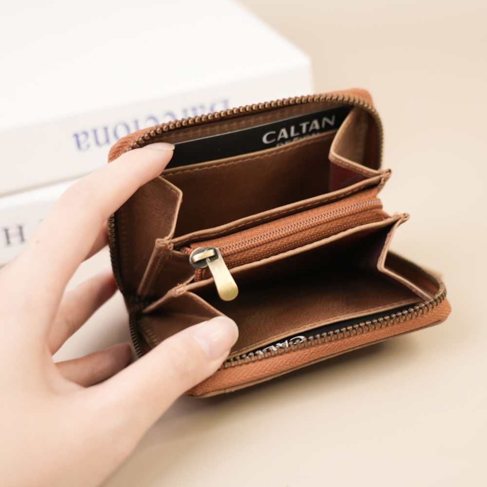 『新品上市』老爺有喜 真皮大容量全包式拉鍊中短夾(075165lt)-細節圖6