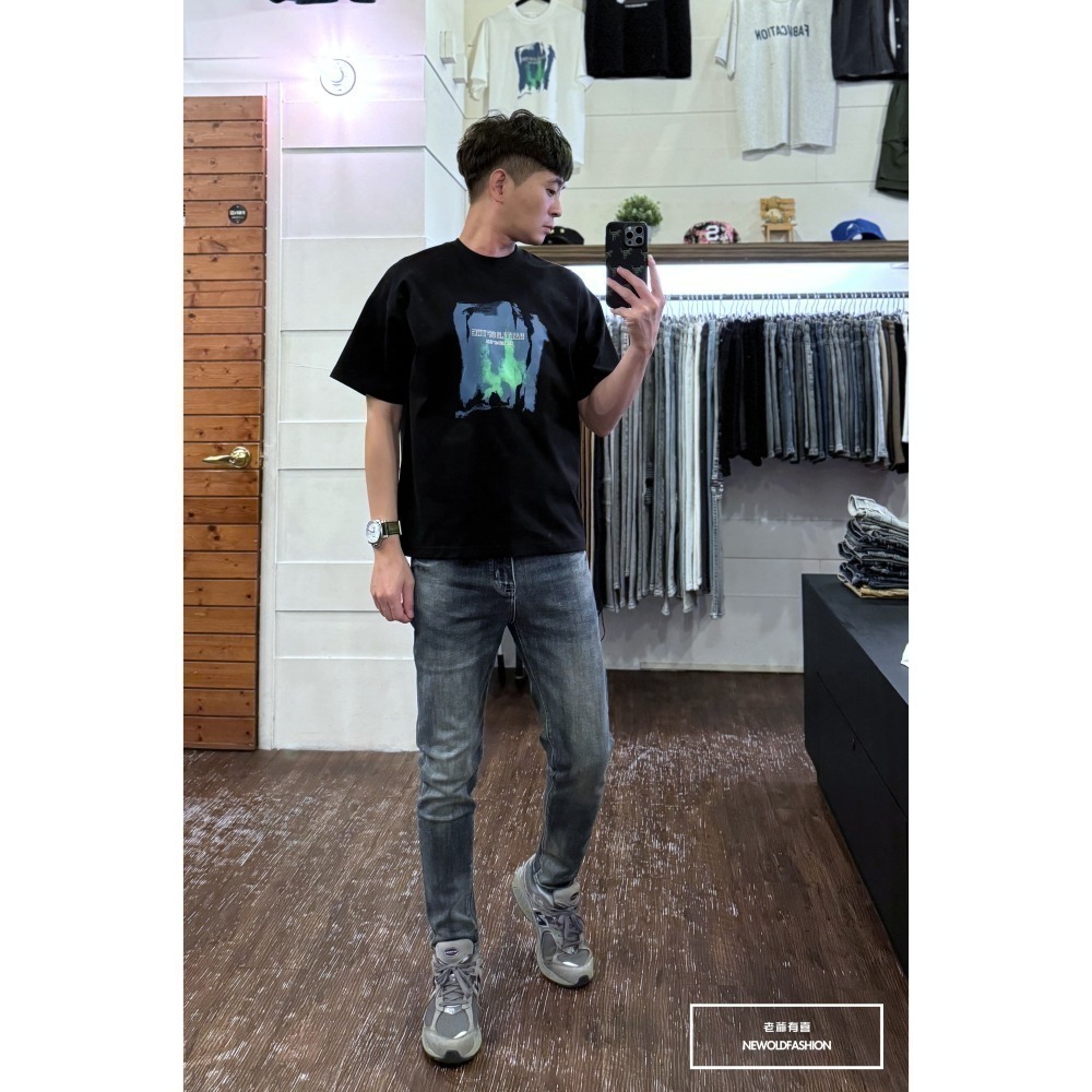 『新品上市』重磅中藍微刷白小直筒(NOF24096011)-細節圖2