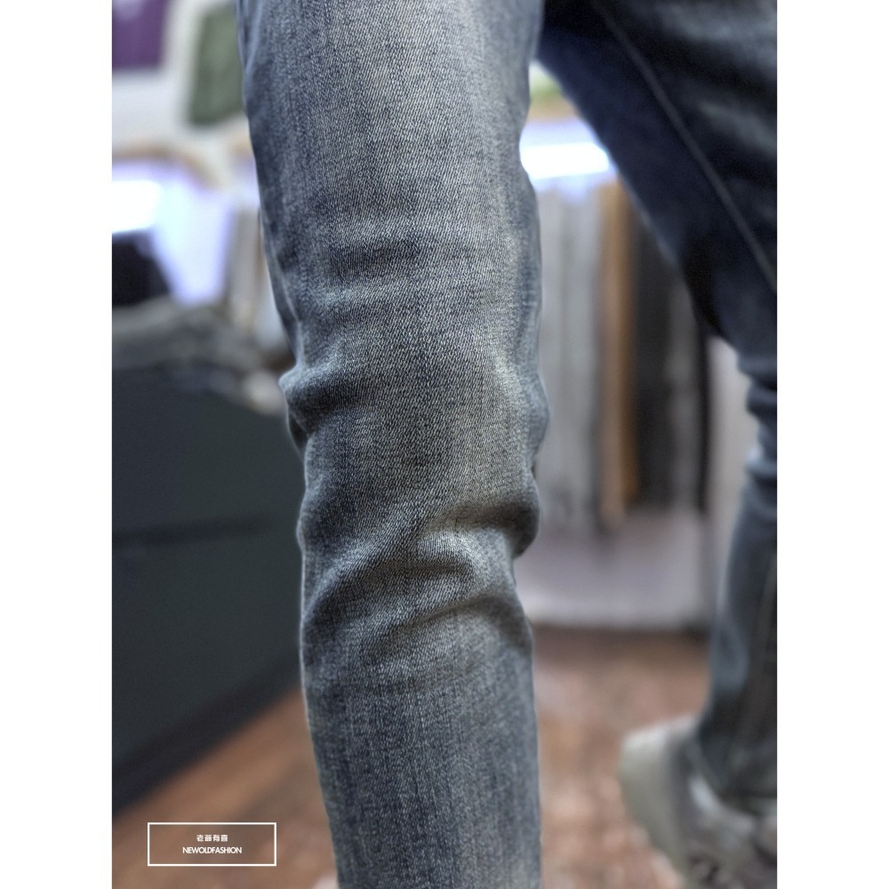 『新品上市』重磅中藍微刷白小直筒(NOF24096011)-細節圖3