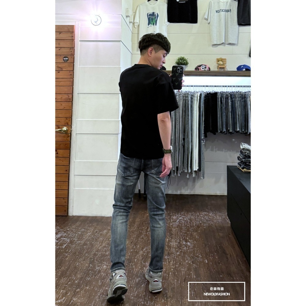 『新品上市』重磅中藍微刷白小直筒(NOF24096011)-細節圖6