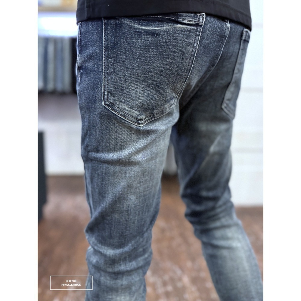 『新品上市』重磅中藍微刷白小直筒(NOF24096011)-細節圖8