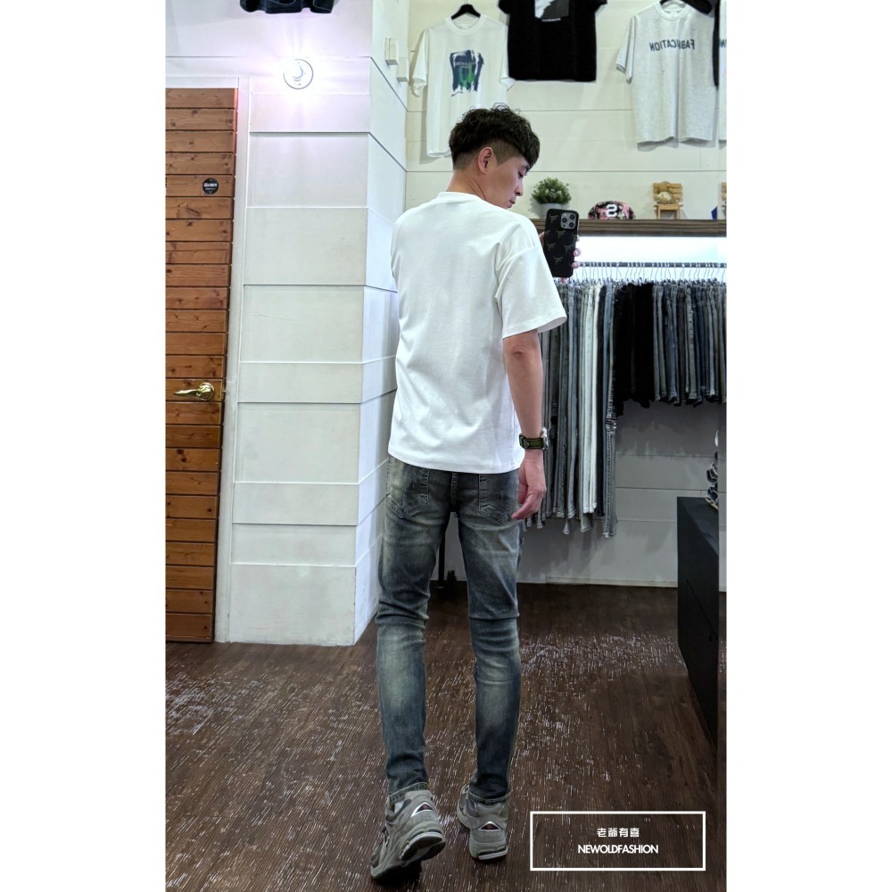 『新品上市』重磅大面積多破壞刷白小直筒(NOF24095962)-細節圖8