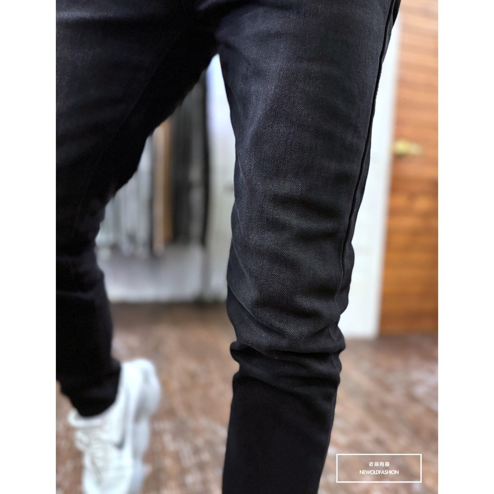 『新品上市』重磅經典水洗黑素面小直筒(NOF24096028)-細節圖7