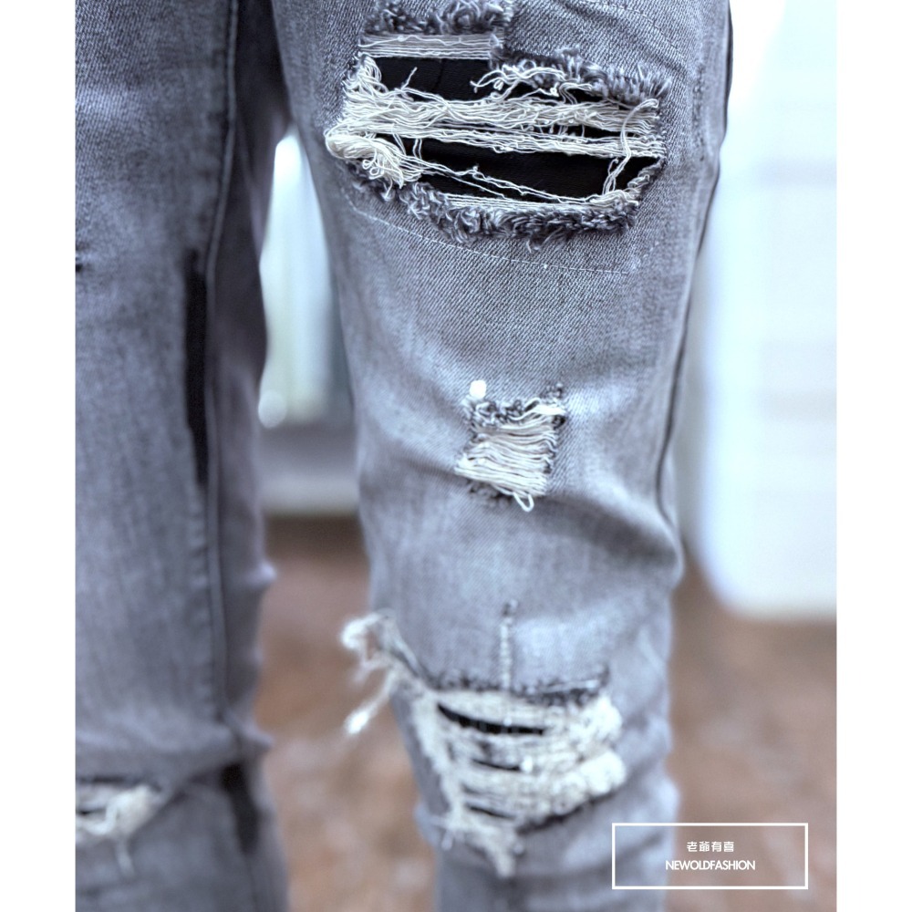 『新品上市』重磅白漆刷痕車縫小直筒褲(NOF2505L365)-細節圖2