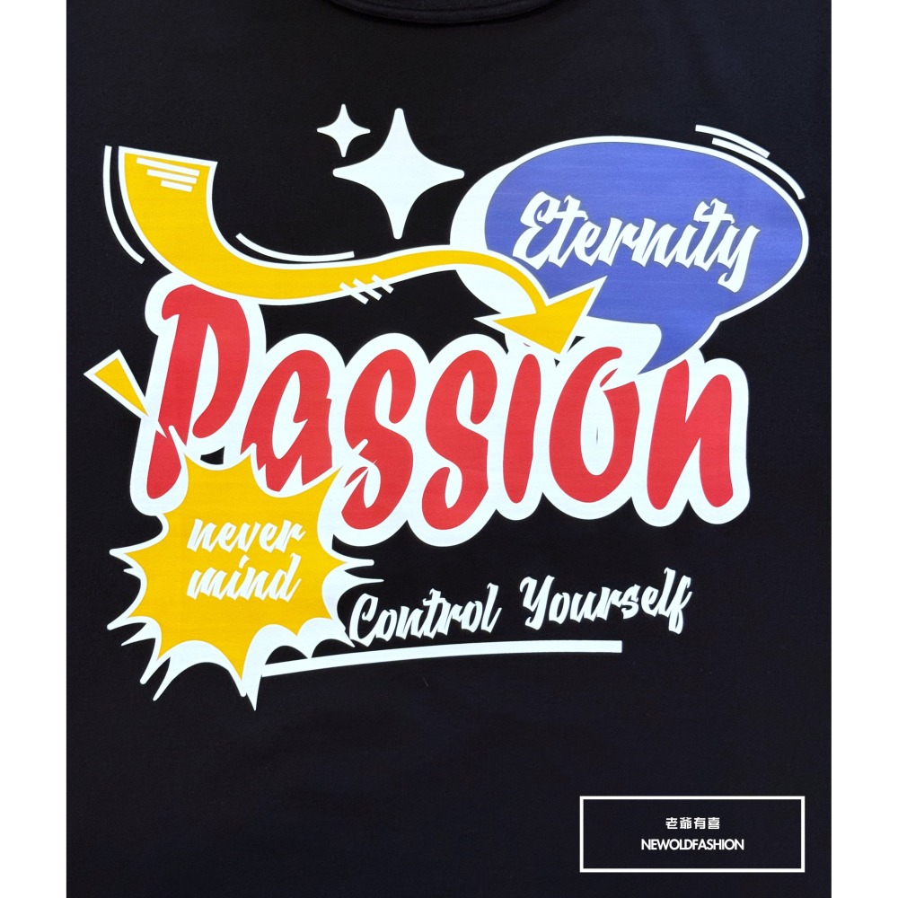 『新品上市』重磅Passion符號短T(NOF25038162)-黑-細節圖8