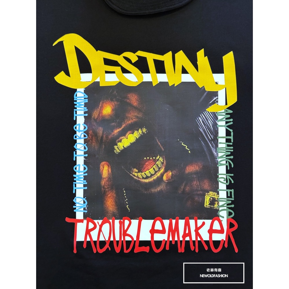 『新品上市』重磅嘻哈歌手短T(NOF25038184)-黑-細節圖6