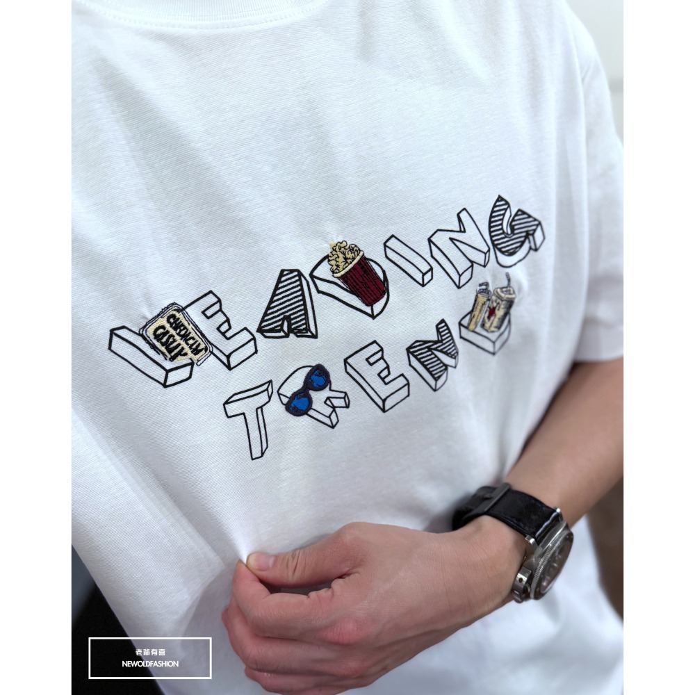 『新品上市』重磅斜紋墨鏡R短T(NOF2503N5053)-白-細節圖7