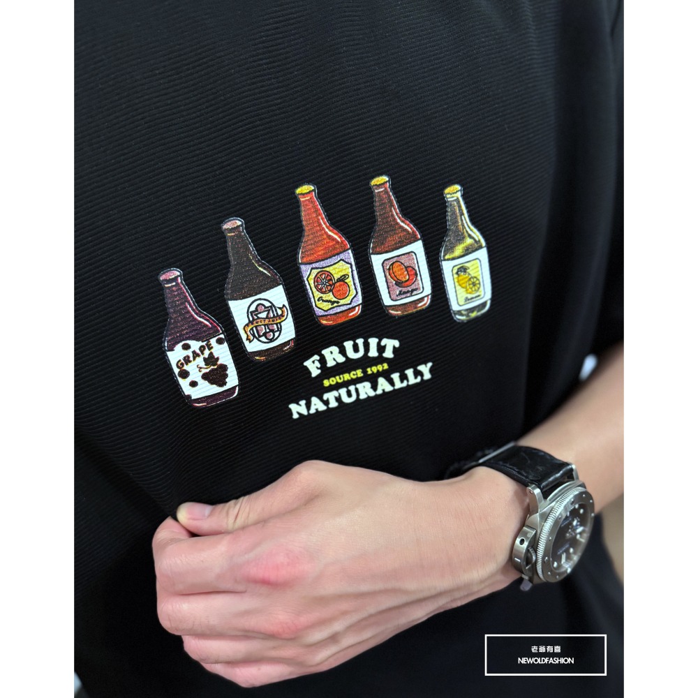 『新品上市』重磅Naturelly果汁短T(NOF2503N5063)-黑-細節圖7
